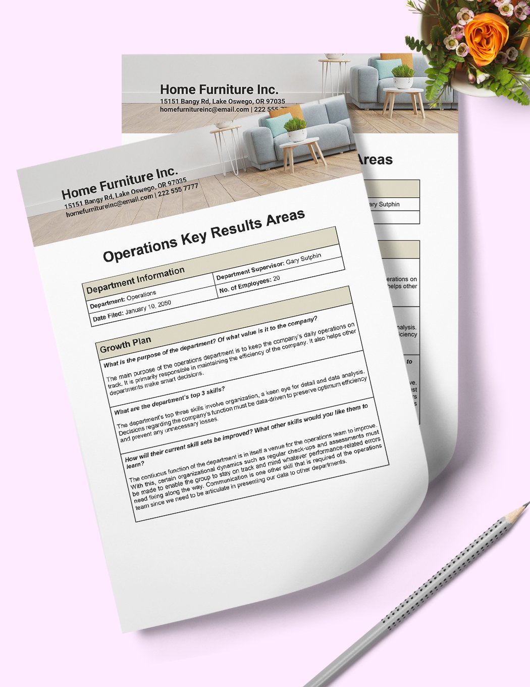 Operations KRA Template