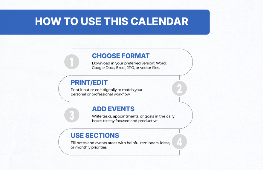 Printable October 2025 Monthly Calendar Template