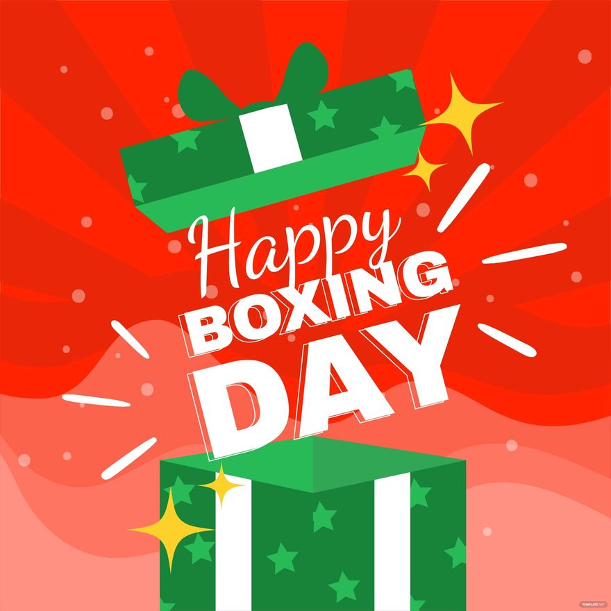 Free Happy Boxing Day Illustration