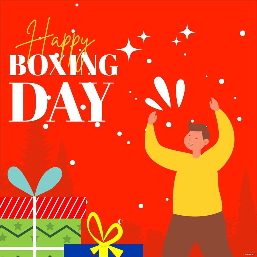 Free Happy Boxing Day Vector in Illustrator, PSD, EPS, SVG, JPG, PNG