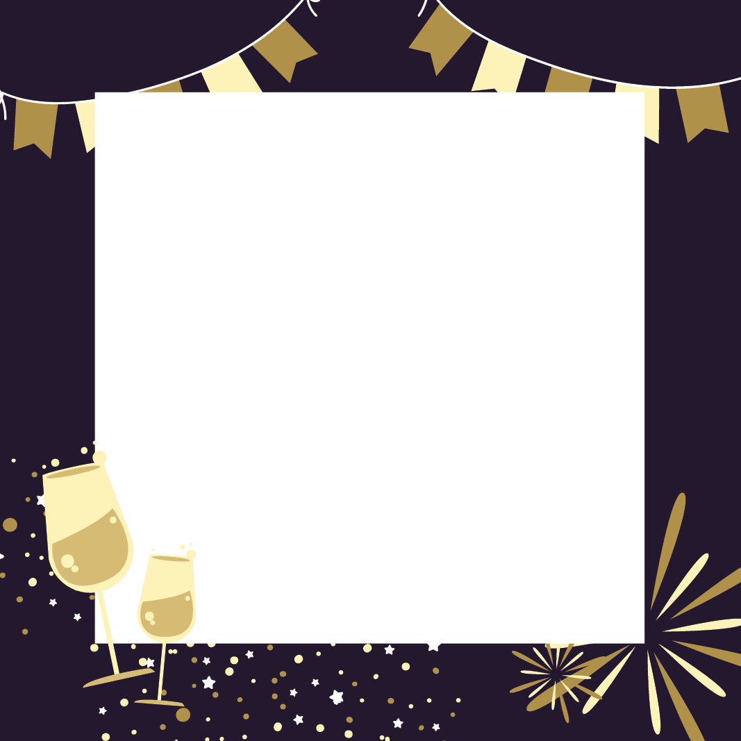 New Year's Eve Border Vector in Illustrator, PSD, EPS, SVG, PNG, JPEG