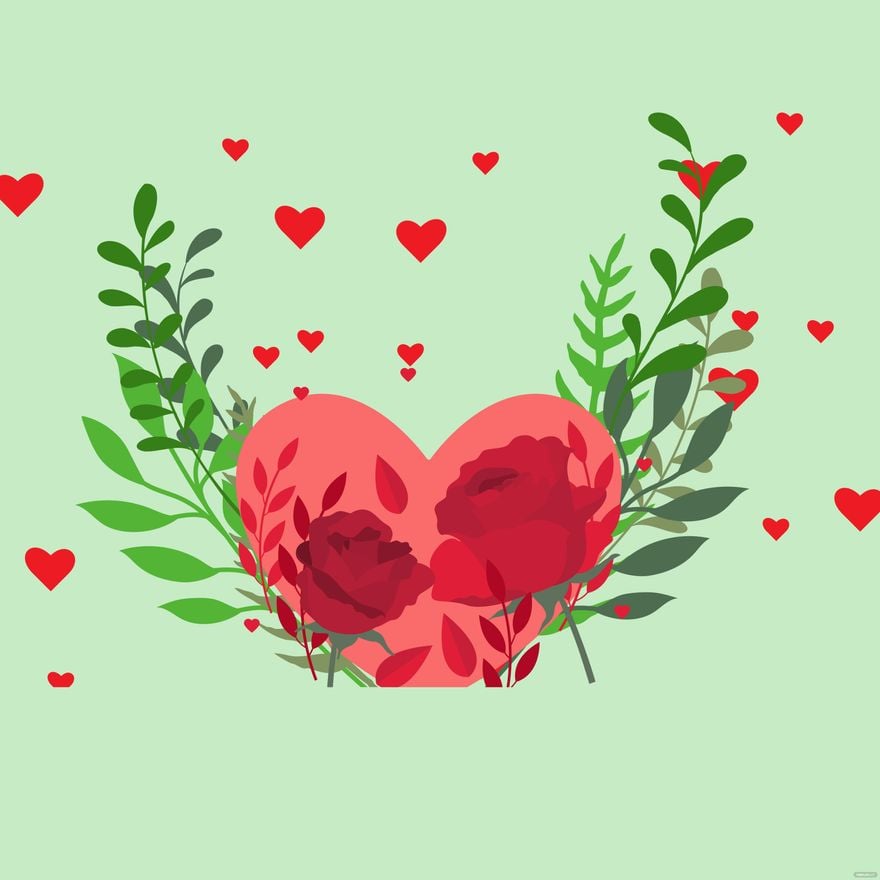Free Love Nature Background - EPS, Illustrator, JPG, PNG, SVG 