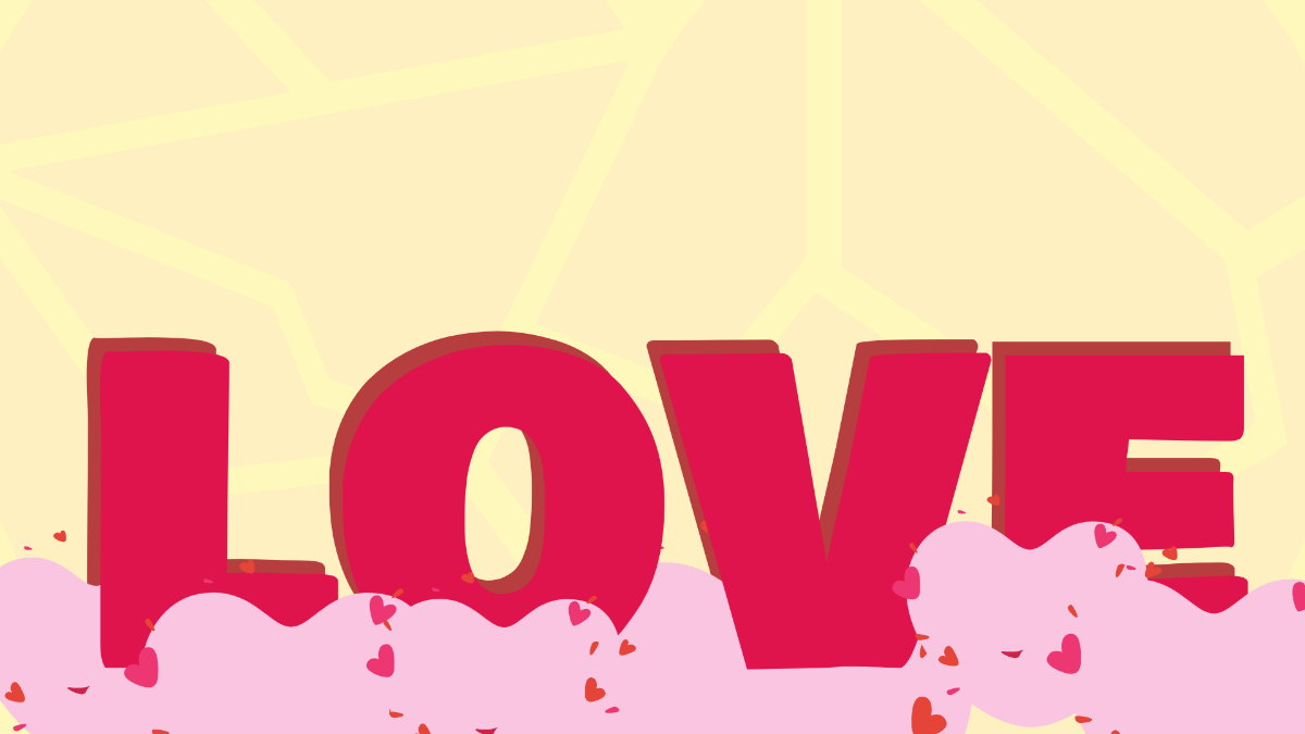 Cool Love Background Template