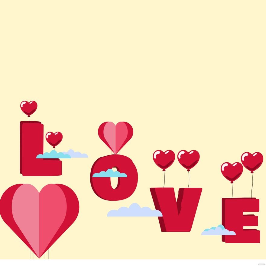 Love Word Background