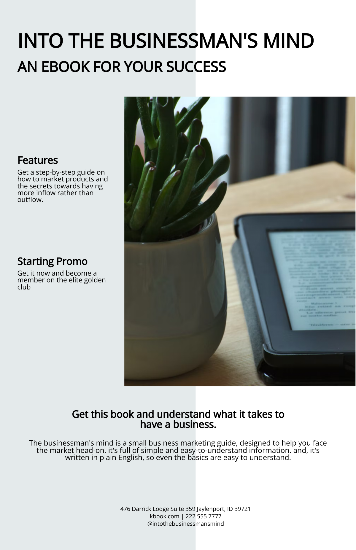 Digital Marketing eBook Product Sell Sheet Template