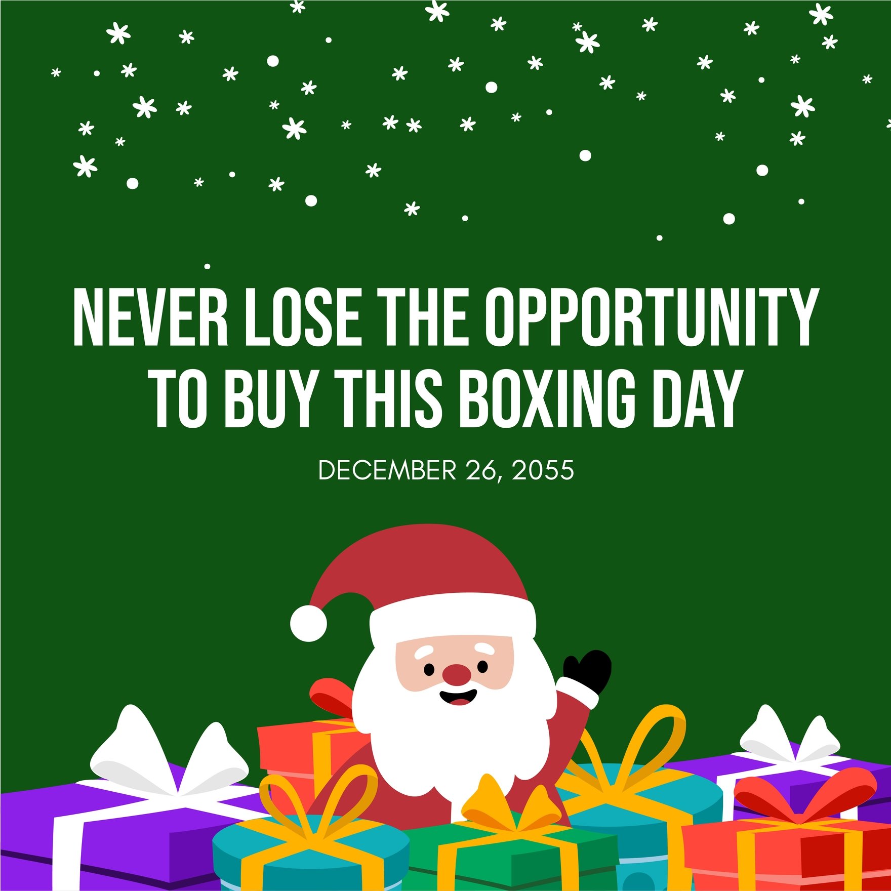 Boxing Day Facebook Ad Banner