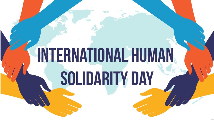 Free International Human Solidarity Day Background in PDF, Illustrator, PSD, EPS, SVG, JPG, PNG