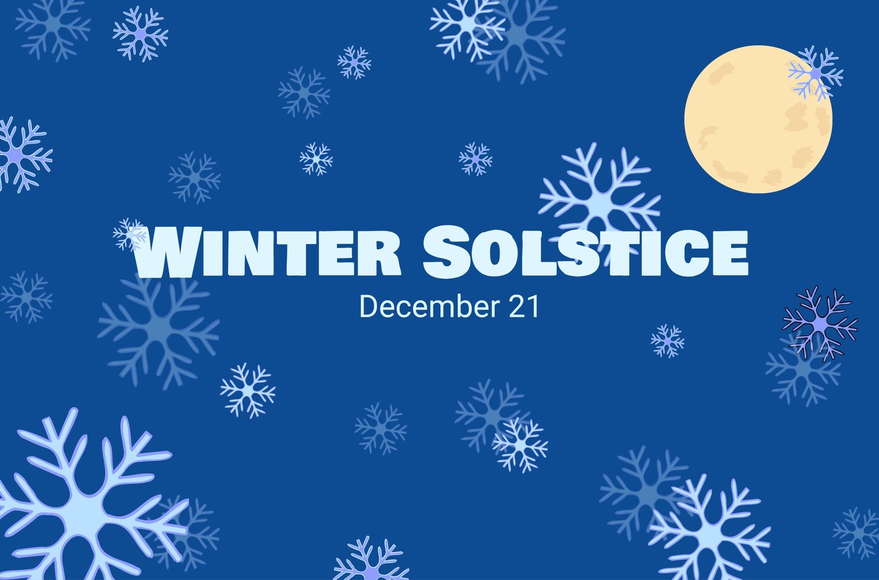 Winter Solstice Banner in Illustrator, PSD, EPS, SVG, JPG, PNG