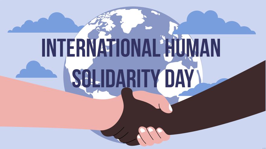 Free High Resolution International Human Solidarity Day Background