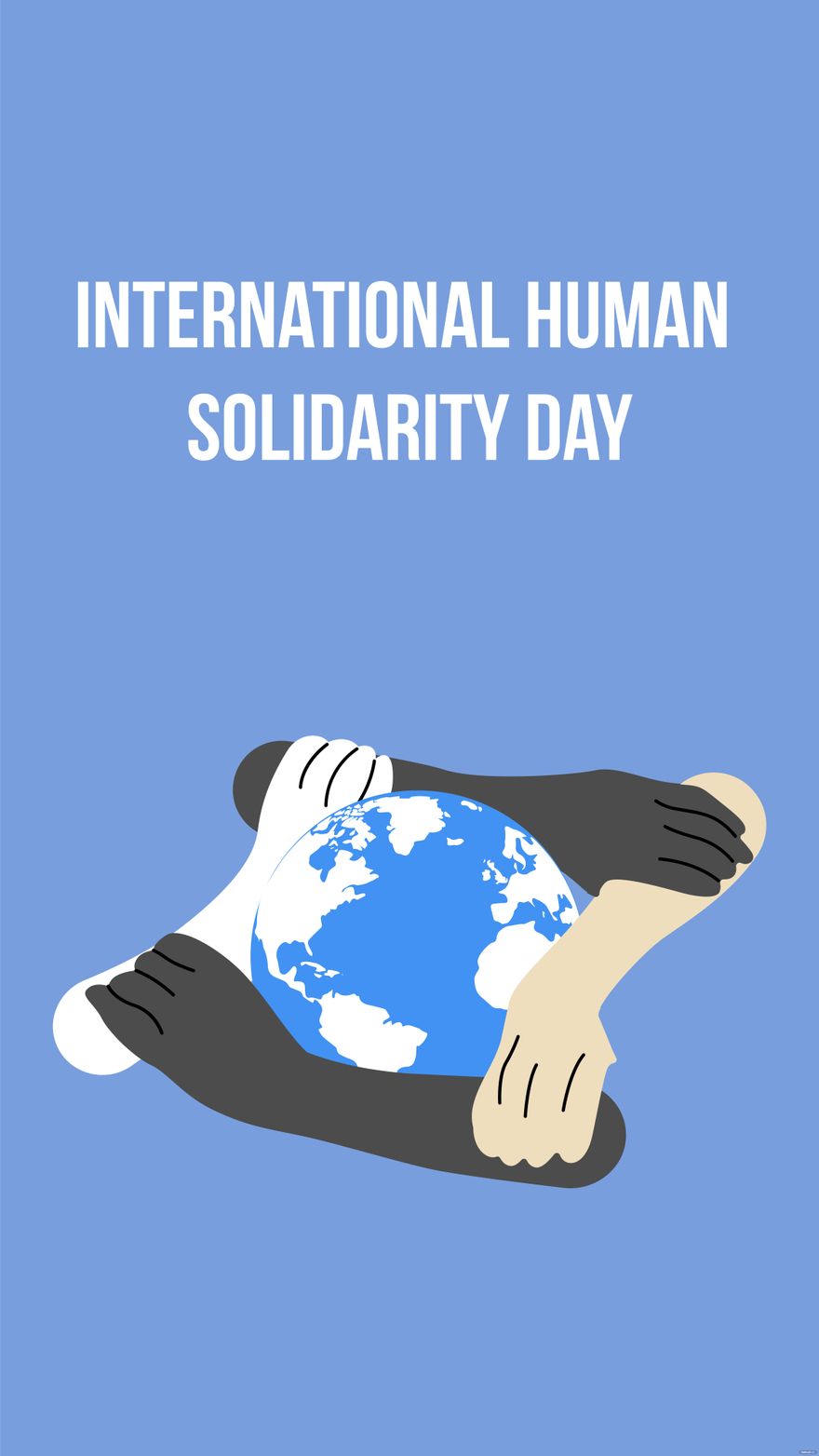 Free International Human Solidarity Day iPhone Background in PDF, Illustrator, PSD, EPS, SVG, JPG, PNG