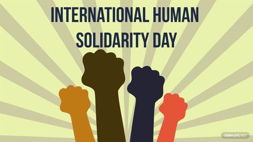 International Human Solidarity Day Vector Background