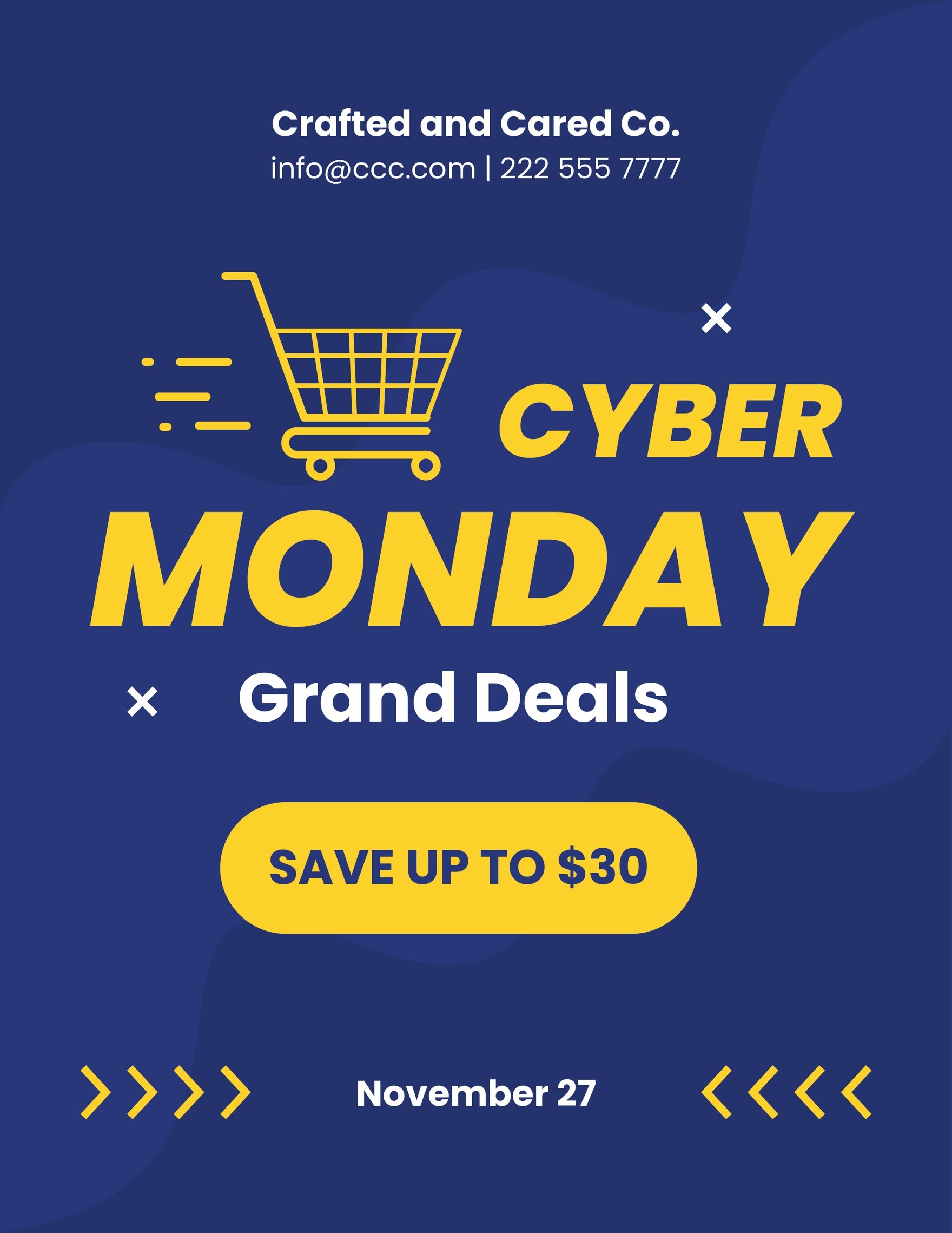 Free Cyber Monday Advertising Flyer