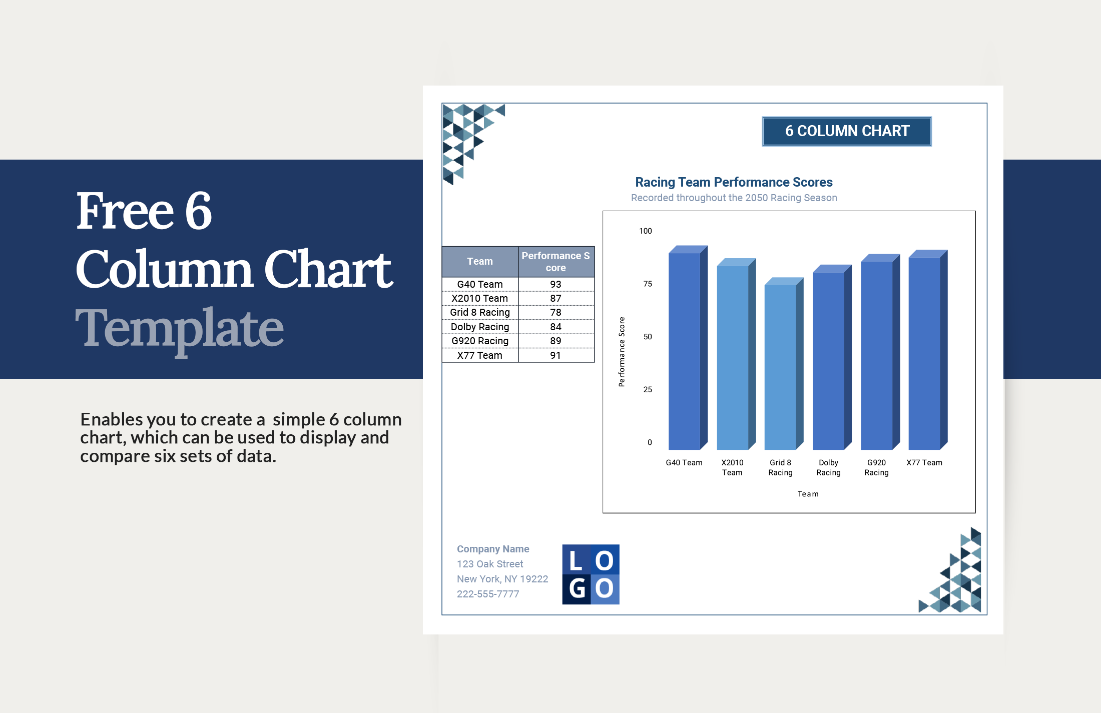 free-6-column-chart-google-sheets-excel-template