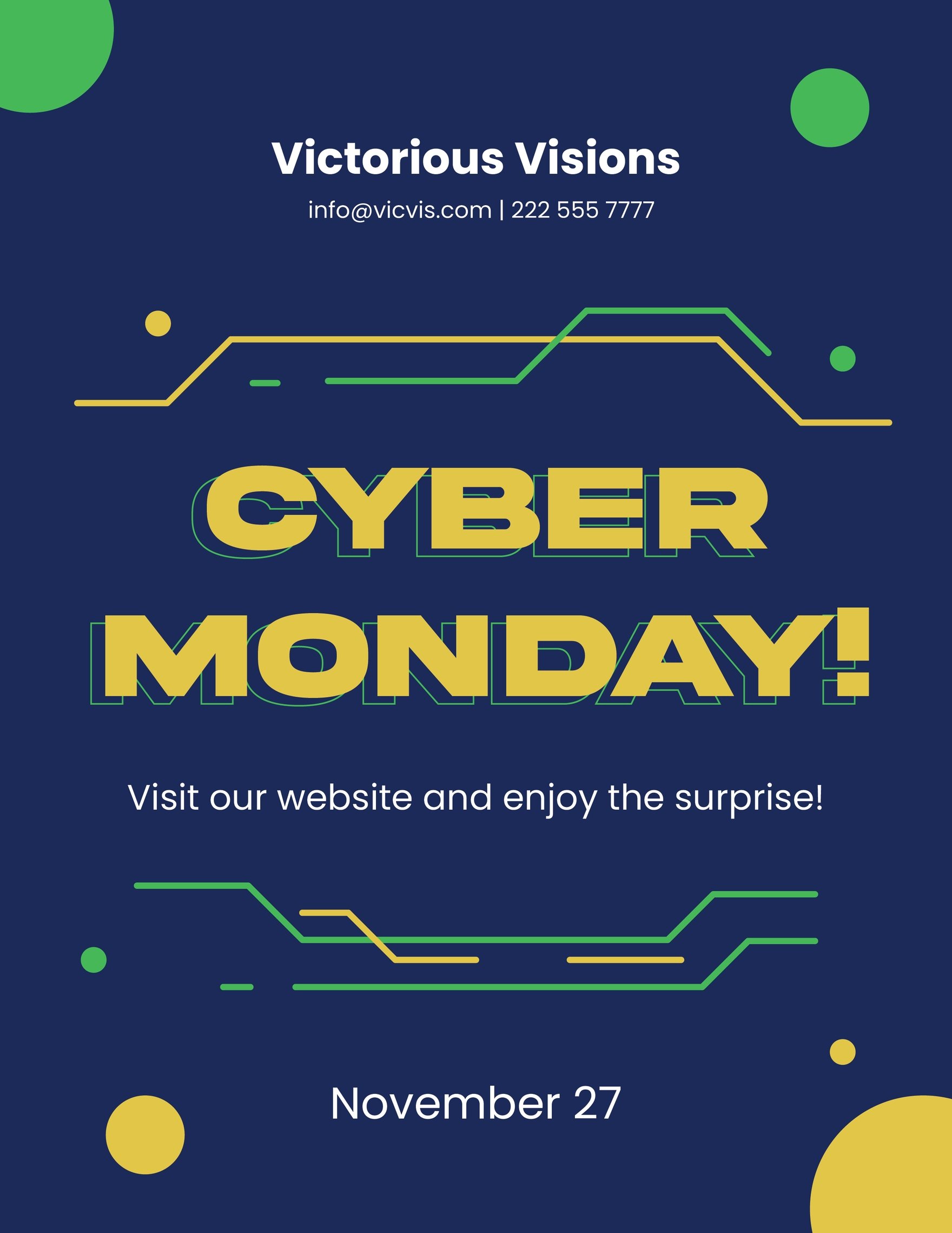 Blank Cyber Monday Flyer