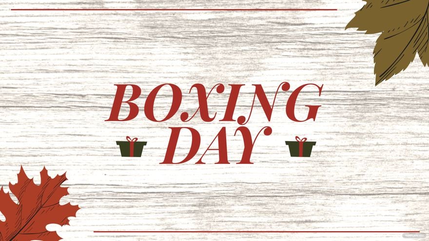 Free Boxing Day Picture Background