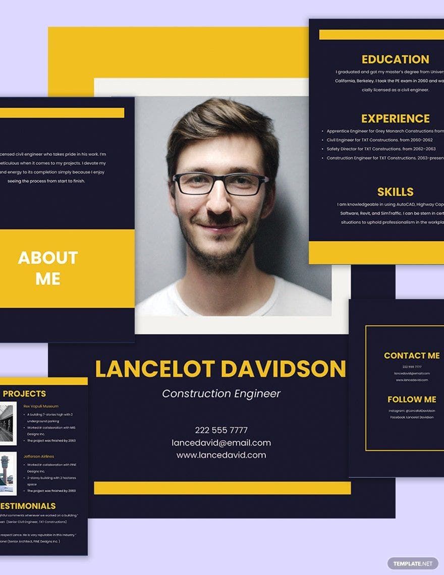 Construction Company Portfolio Template