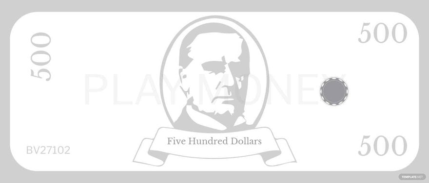 Free White Play Money Template in Word, Google Docs, Illustrator, PSD, Apple Pages
