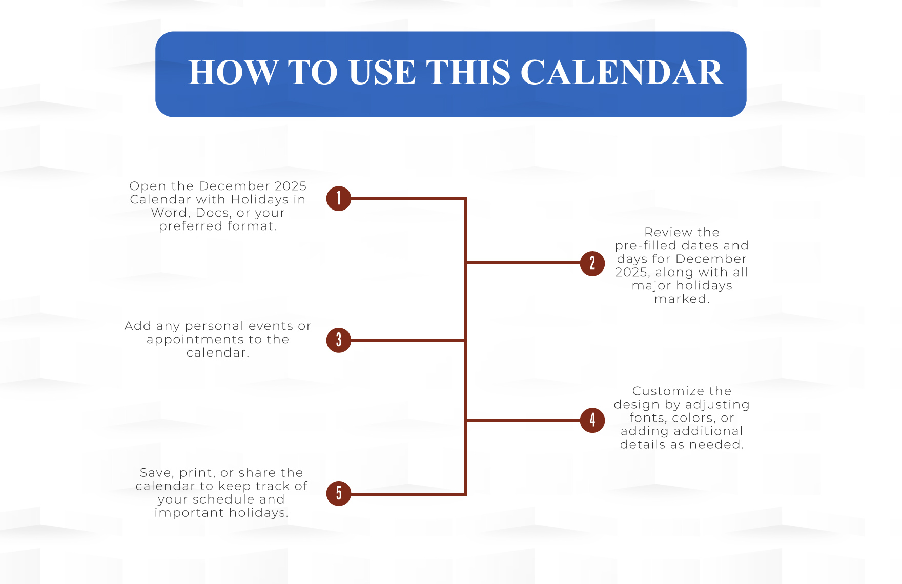 December 2025 Calendar  With Holidays