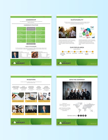 Creative Company Media Kit Template Illustrator Word Apple Pages Psd Publisher Template Net