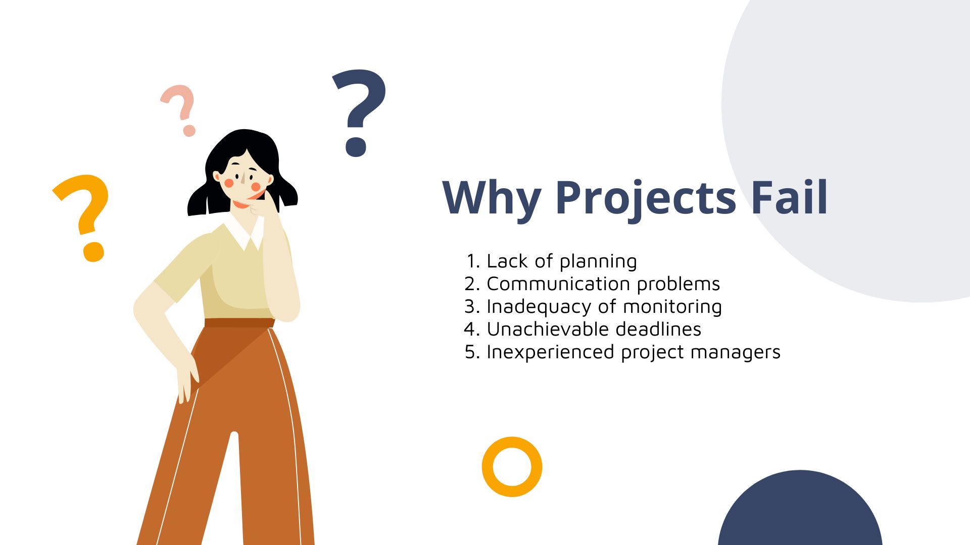 Free Project Management Infographic Presentation Template to Edit Online