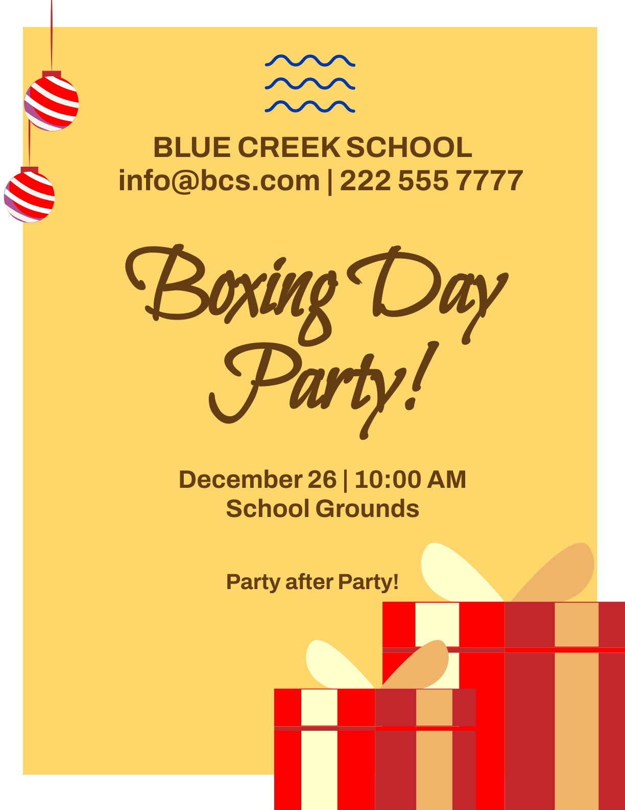 Free Blank Boxing Day Flyer