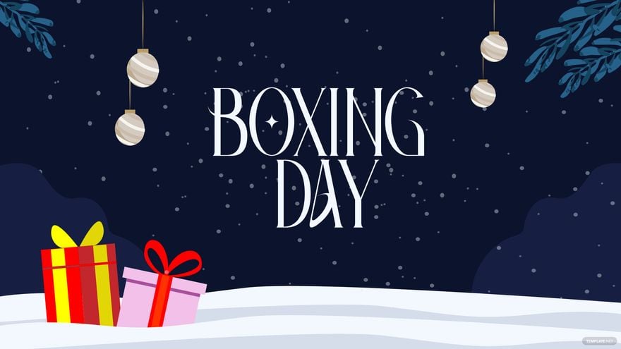 Free Boxing Day Design Background
