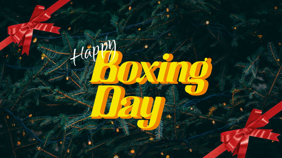 Boxing Day Blur Background Template