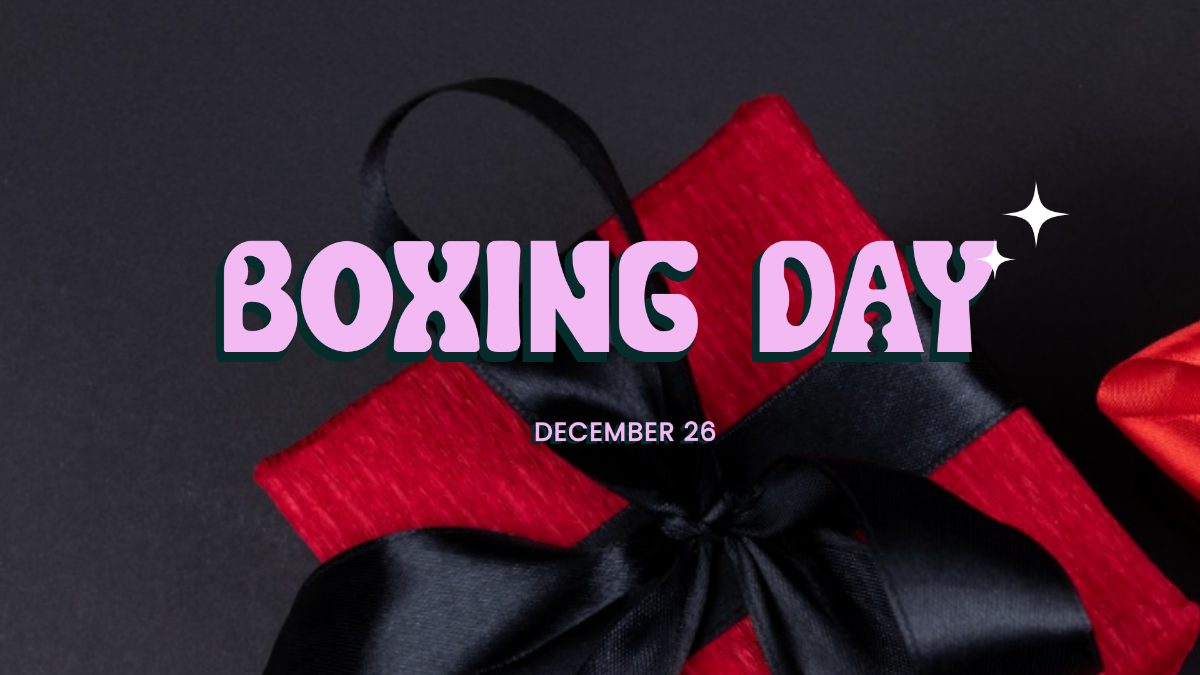 Boxing Day Image Background Template