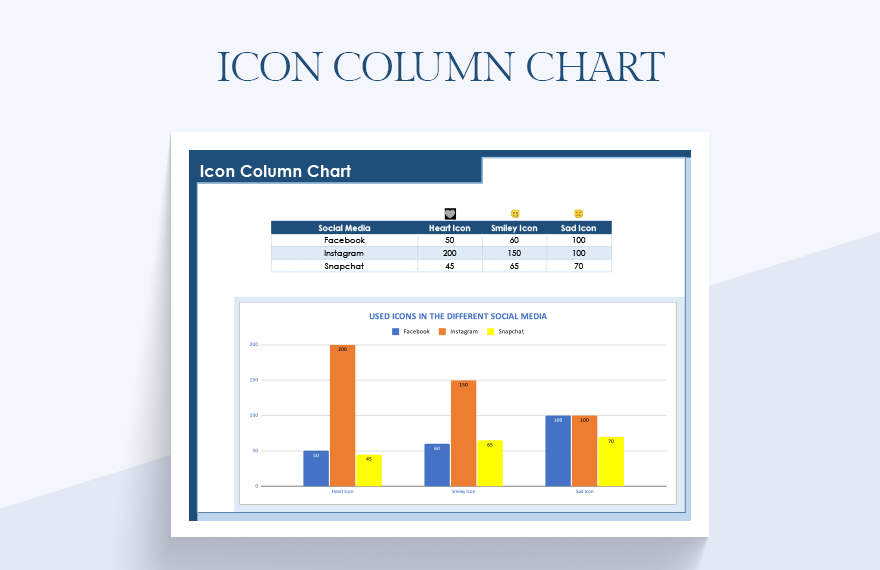 Icon Column Chart