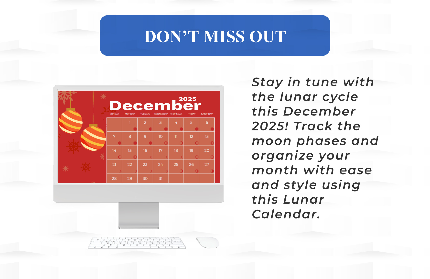 Lunar Calendar December 2025