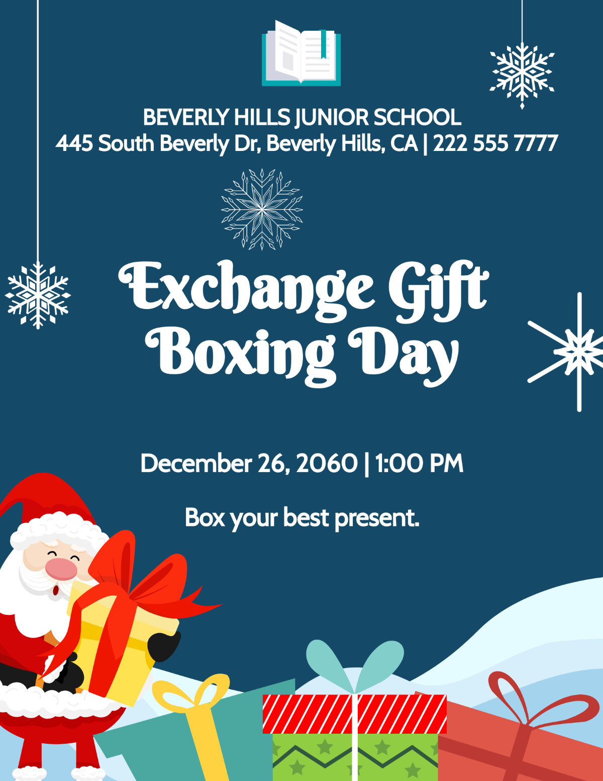 Free Party Boxing Day Flyer Template