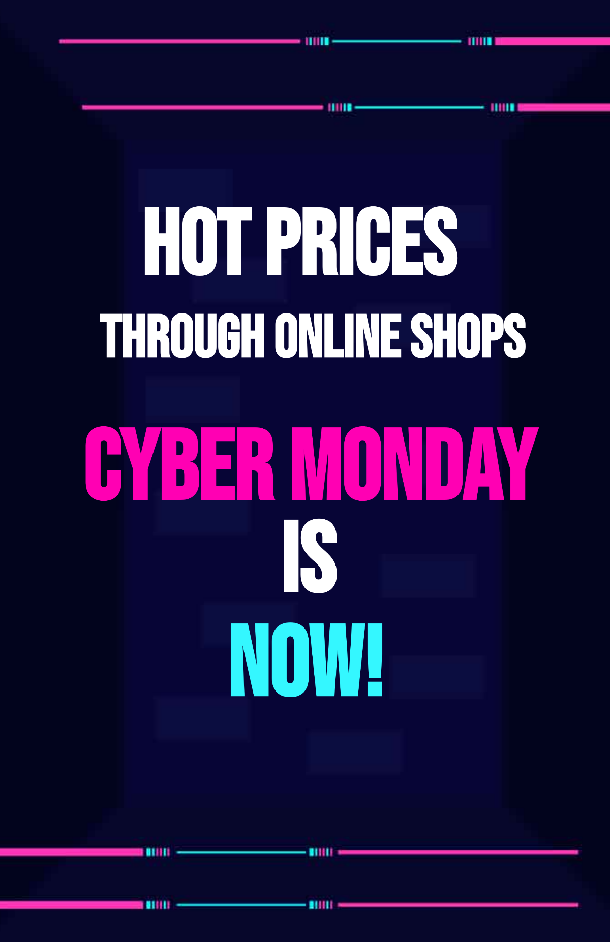 Cyber Monday Wishes For Friend Template