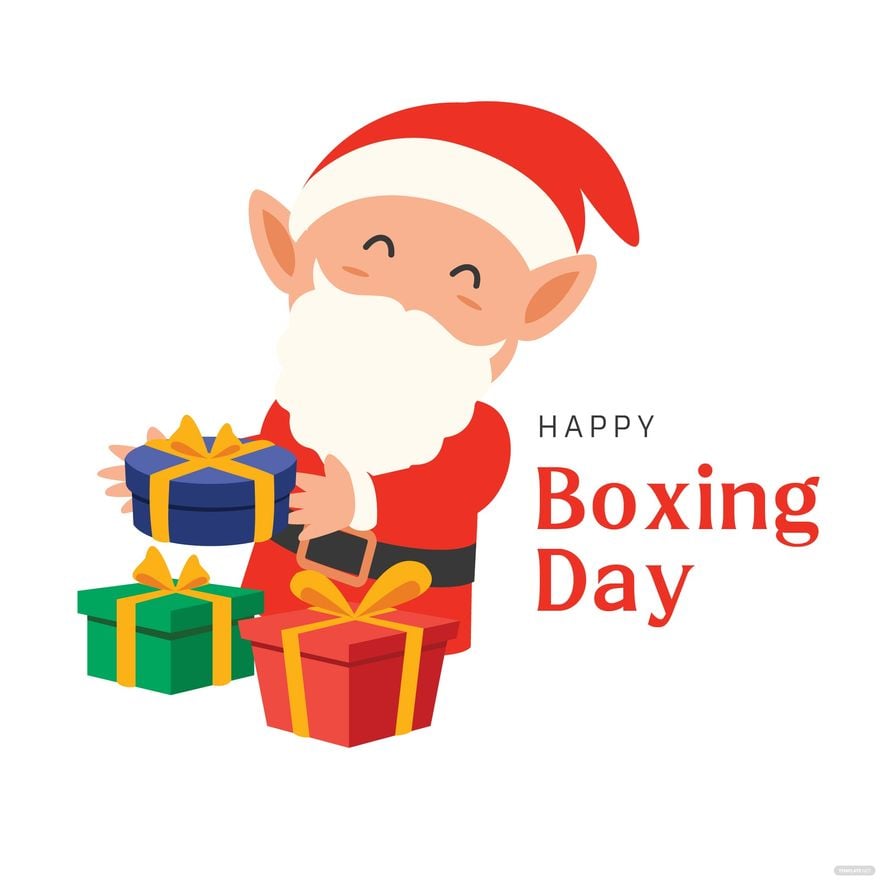 Boxing Day Cartoon Clipart