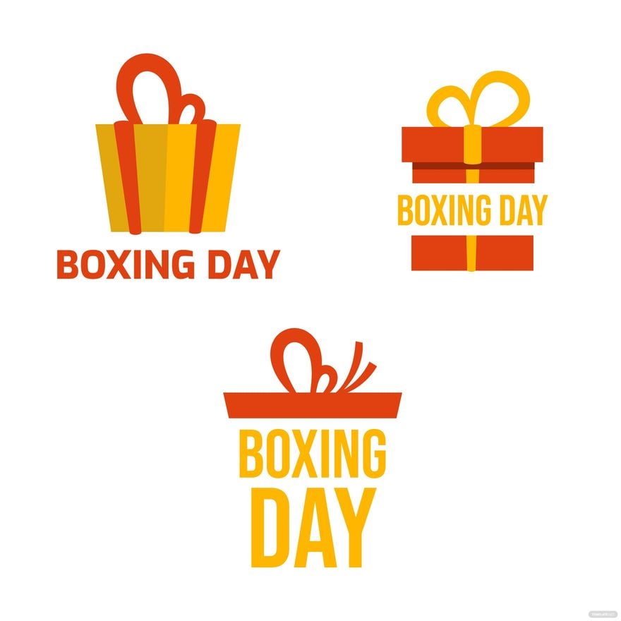 Free Boxing Day Logo Clipart