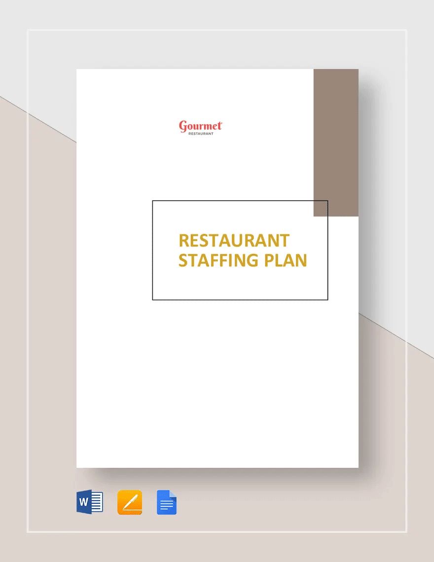 Restaurant Staffing Plan Template