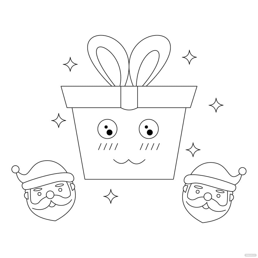 Free Cute Boxing Day Drawing in Illustrator, PSD, EPS, SVG, JPG, PNG