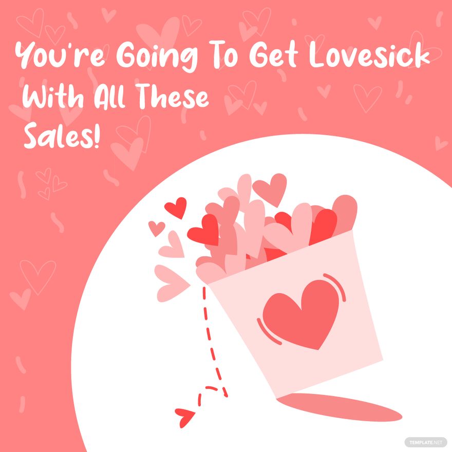 Valentine's Day Sale Vector