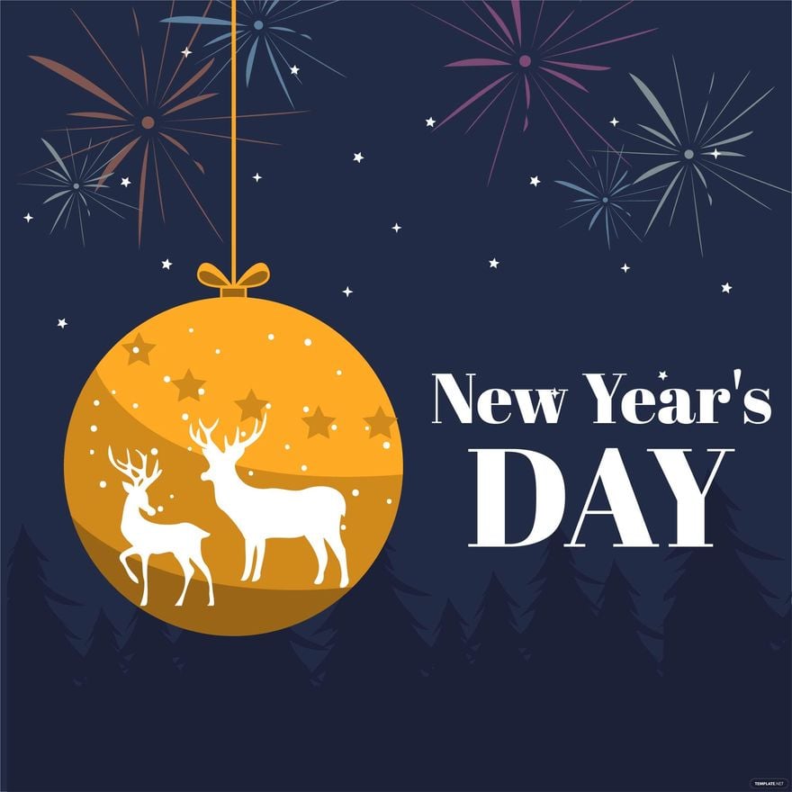 New Year's Day Symbol Vector