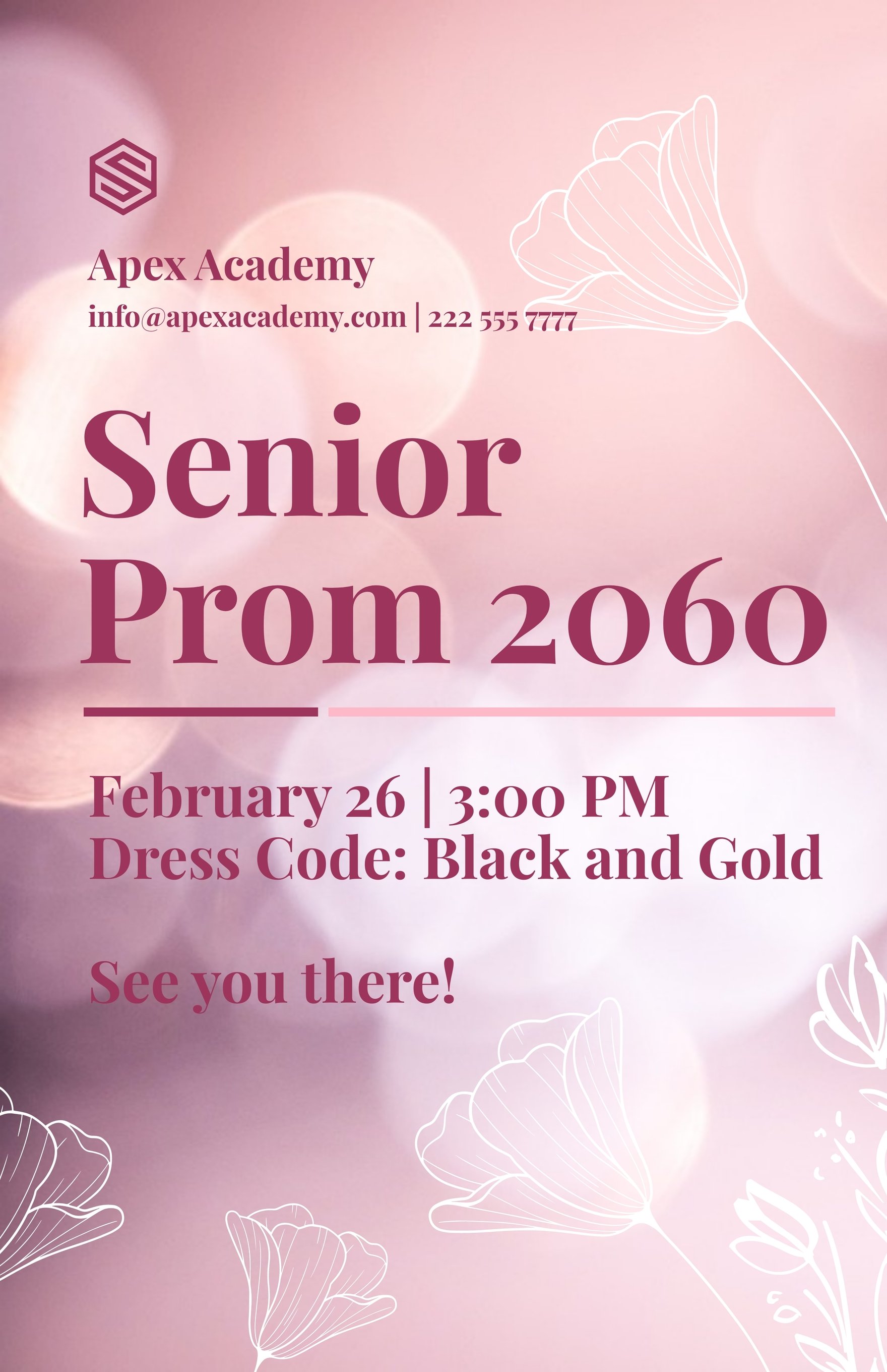 Senior Prom Poster Template