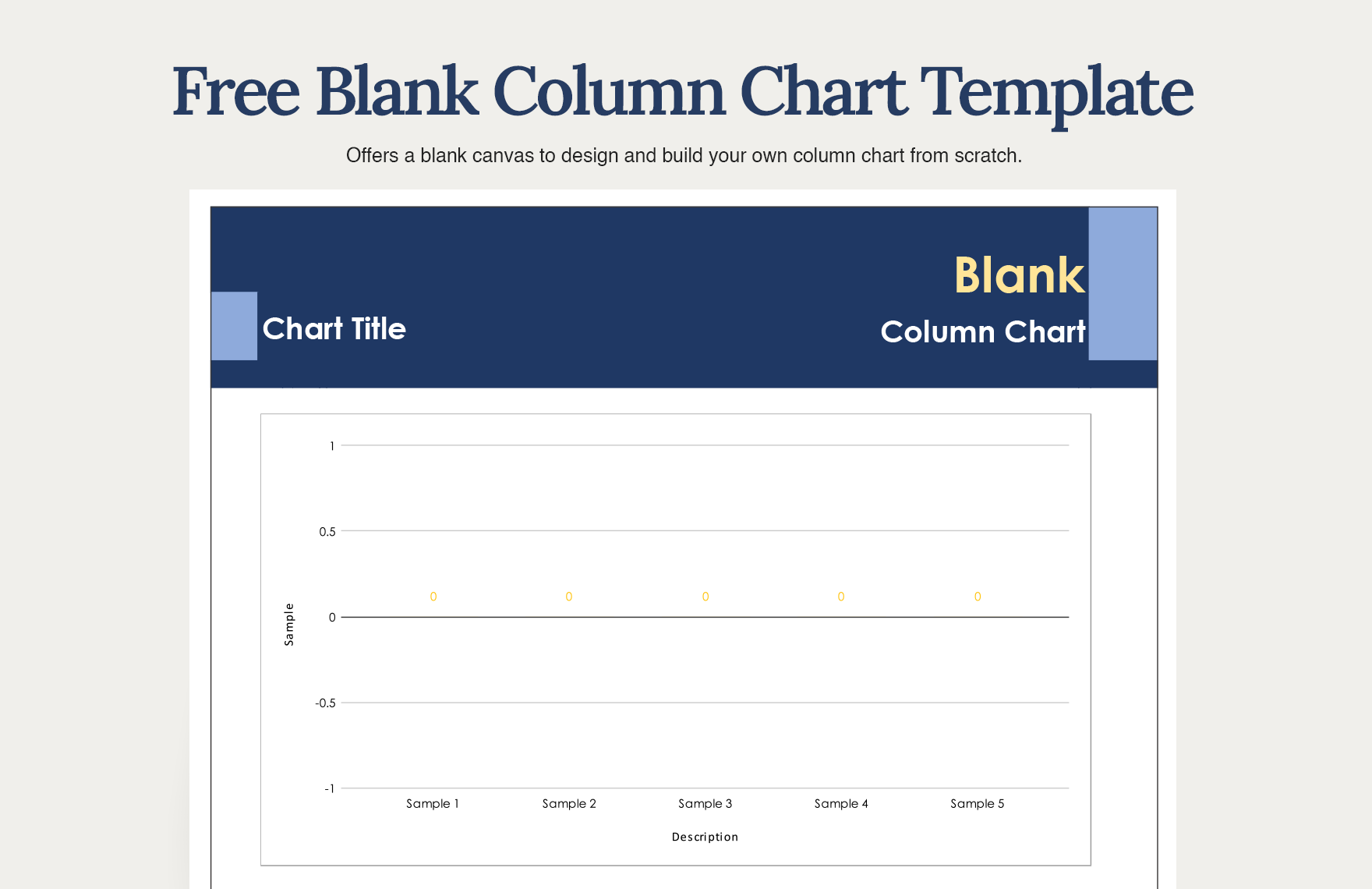 Free Blank Column Chart
