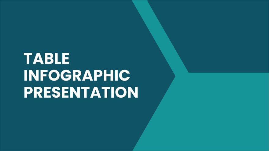Table Infographic Presentation Template