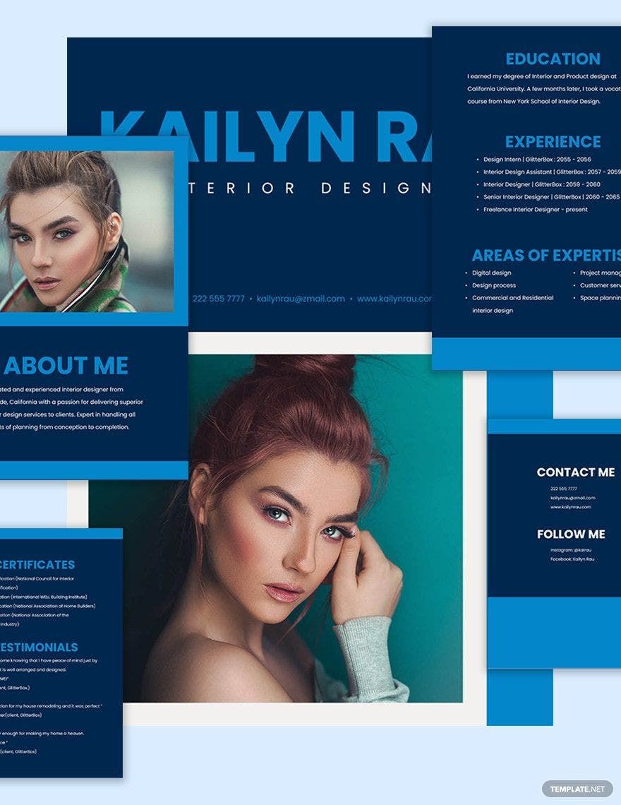 Modern Company Portfolio Template in Word, Google Docs, Illustrator, PSD, InDesign