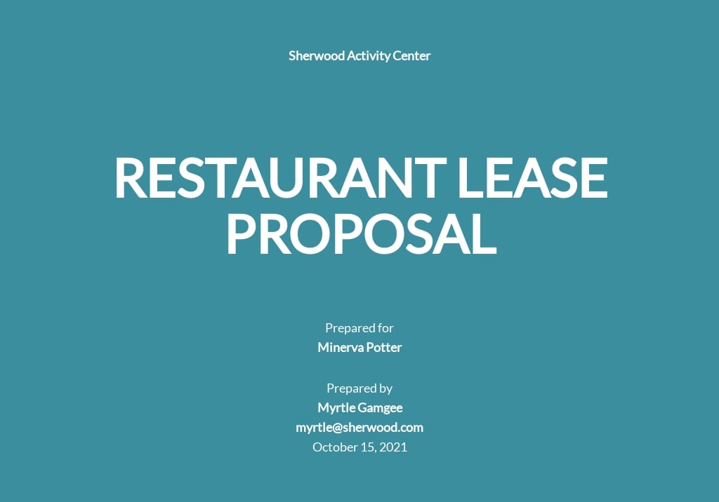 Restaurant Lease Proposal Template.jpe