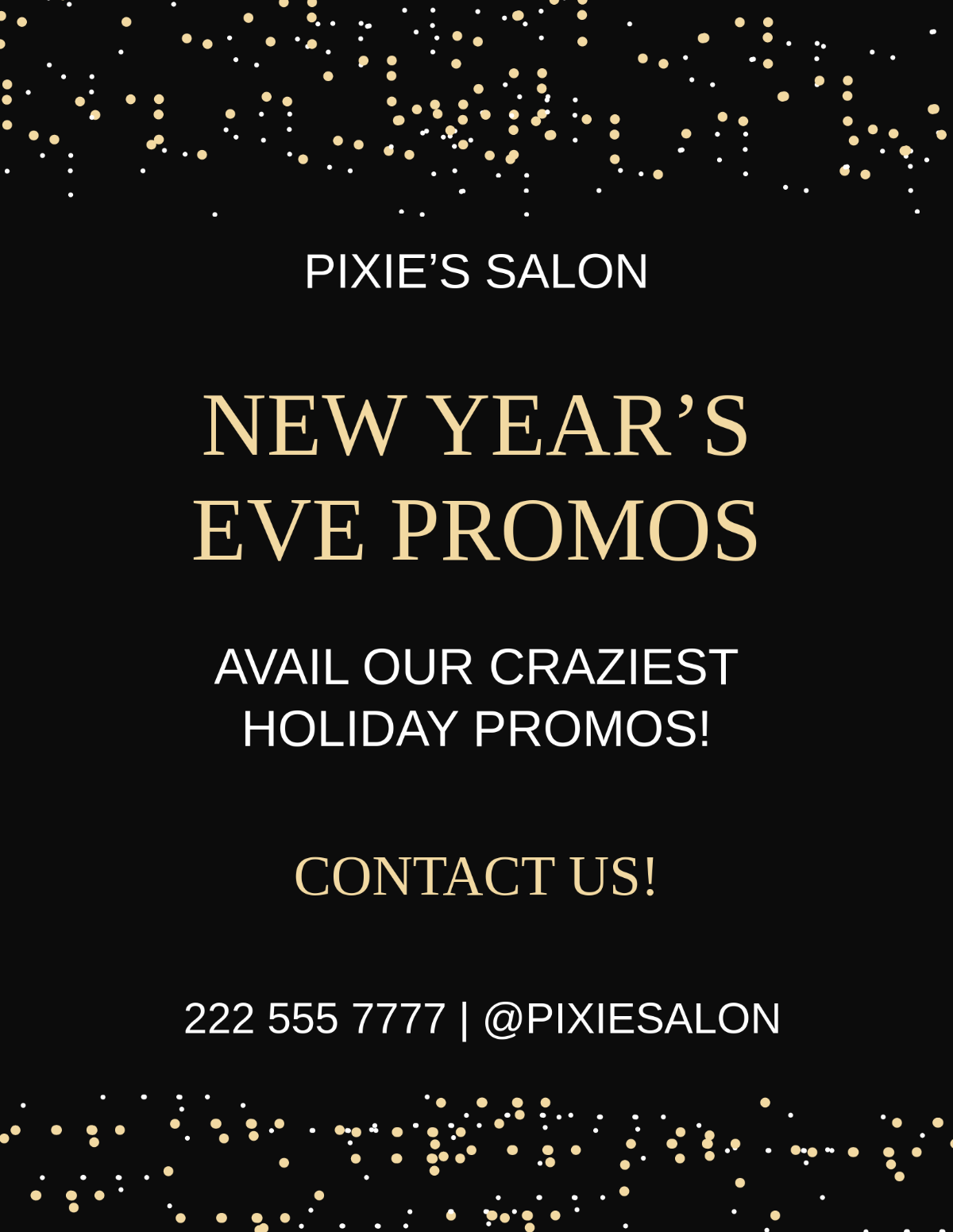 New Year's Eve Mockup Flyer Template