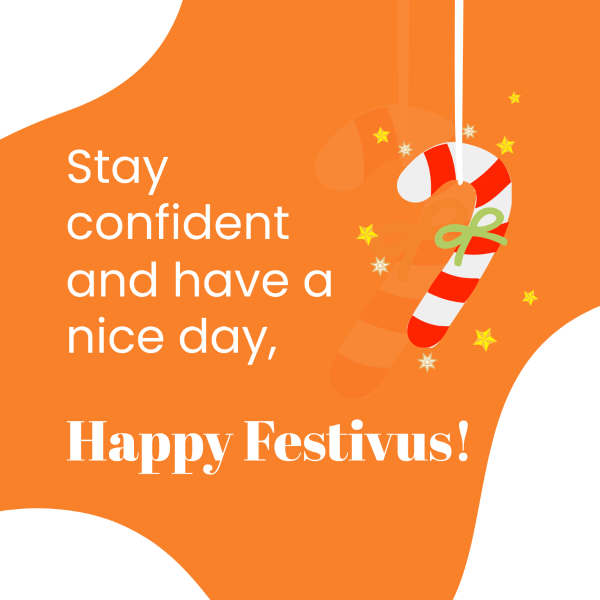 Free Festivus Greeting Card Vector Template