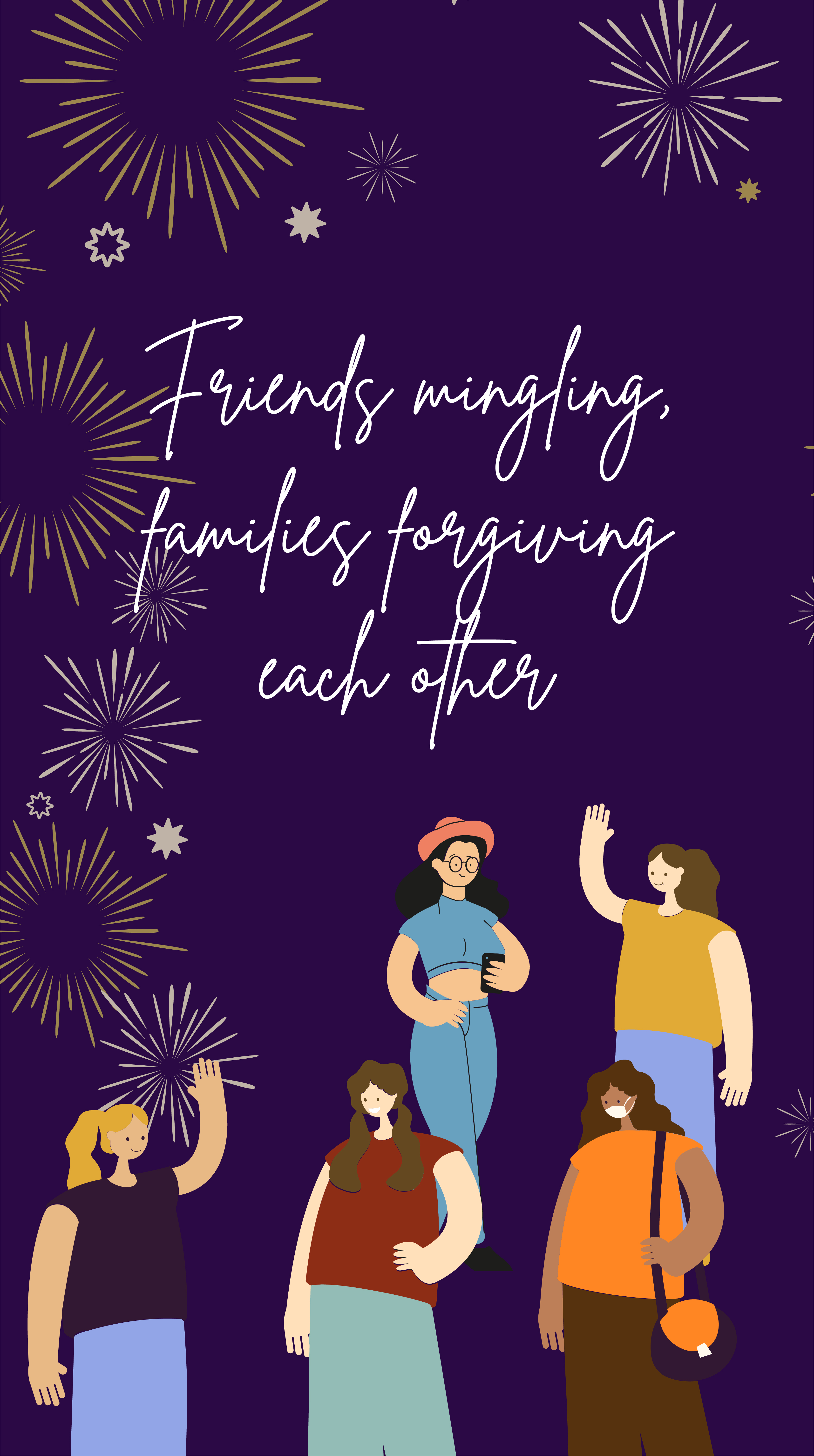 Free New Year's Eve Instagram Story Template to Edit Online