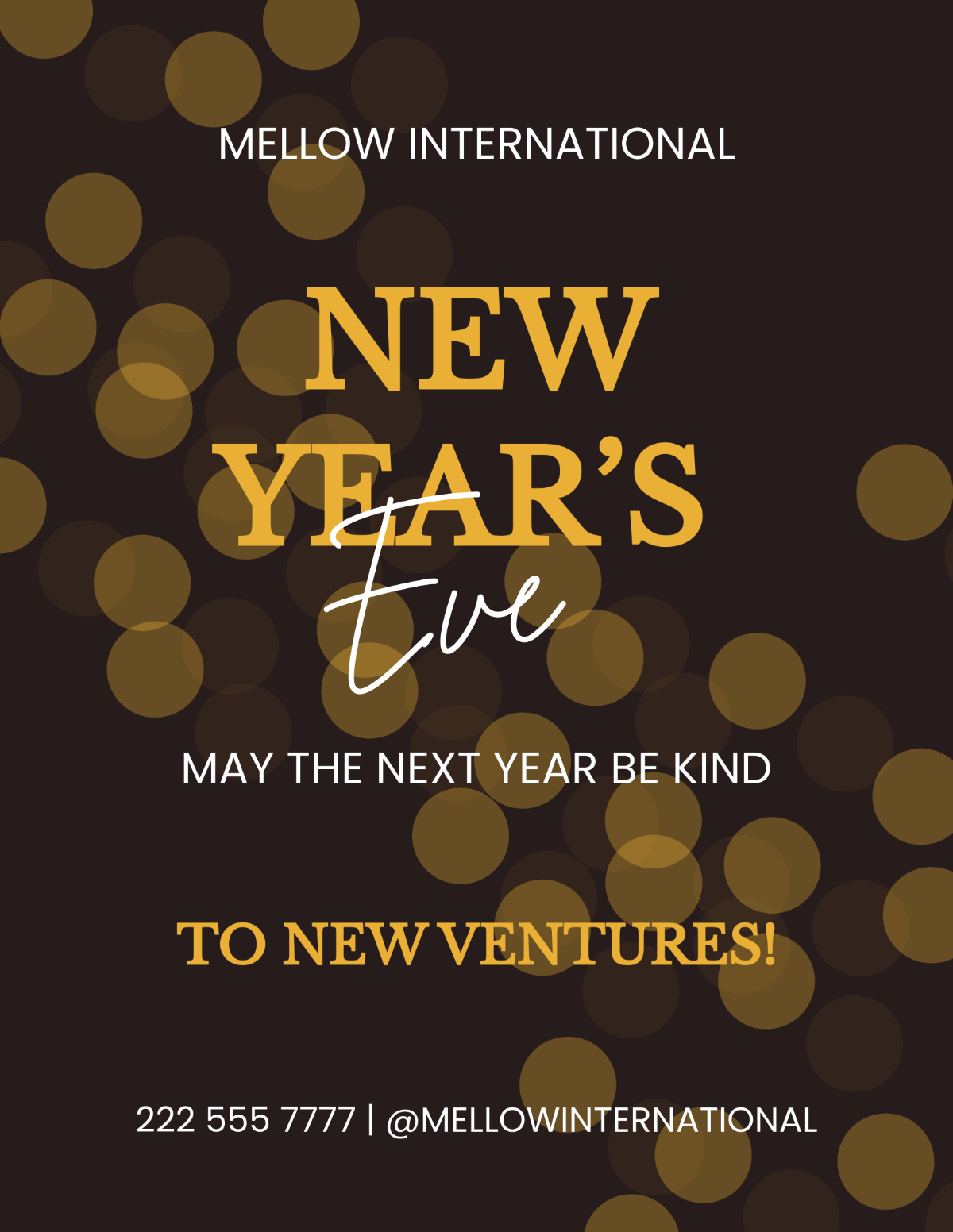 Creative New Year's Eve Flyer Template