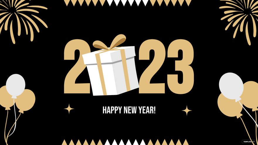 Free New Year's Eve Black Background in PDF, Illustrator, PSD, EPS, SVG, JPG, PNG