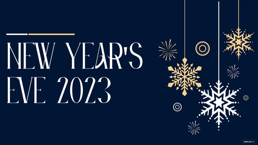 Free New Year's Eve Blue Background