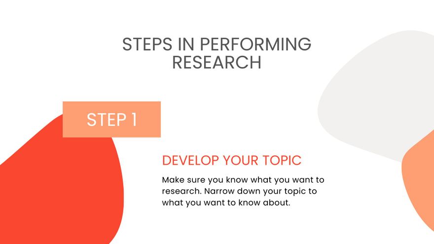 Free Research Infographic Presentation Template to Edit Online